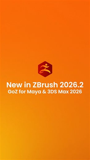 Keep your pipeline moving. GoZ now supports Maya 2026 and 3DS Max 2026, sending your models over fast with topology, textures, and materials intact. No messy export dance. Just go. #ZBrush #GoZ #Maya #3dsMaxVisit https://t.co/lUAoTdZ4MG