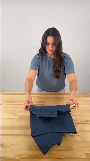 Here’s the best way to fold a t-shirt. It’s simple and easy for anyone to do.