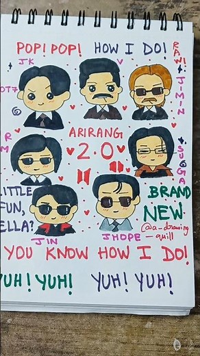 Easy BTS drawing ideas for beginners #bts