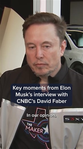 206K views · 3.9K reactions | Tesla CEO Elon Musk sat down with CNBC's David Faber on Tuesday. The two discussed his progress with the DOGE, Tesla's self-driving future, the state of AI and more. Here's key highlights you may have missed. Read more: cnb.cx/3SdmYo0 | CNBC | Facebook