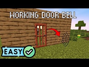 Minecraft: Easy Working Doorbell Tutorial (Redstone Build for Beginners)