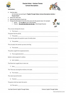 Cartoon Descriptions - Passive Voice