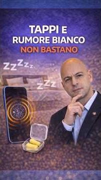 Tappi per Dormire o Rumore Bianco? Il “trucco” che ti rovina il sonno (e non risolve il rumore)