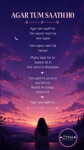 Agar Tum Saath Ho ❤️ Arijit Singh | Heart Touching Lyrics | Tamasha #song #lyrics