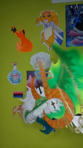Colorful Hand-Crafted Dragon Puppets in Action