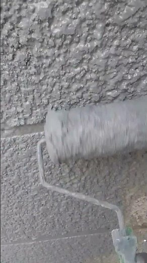 how to paint Tyrolean wall