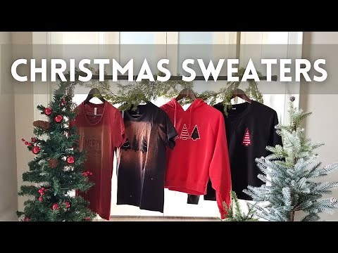 DIY Cute Christmas Shirts – Fun & Easy Holiday T-Shirts and Sweatshirts | Bleach & Sewing Techniques
