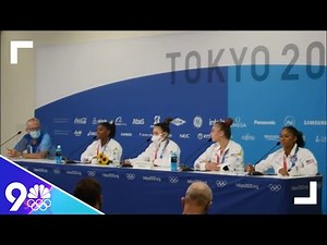 Simone Biles explains why she withdrew from the team gymnastics final (full news conference)