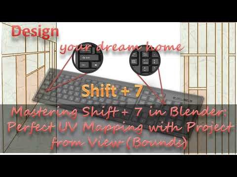 Mastering Shift + 7 in Blender: Perfect UV Mapping with Project from View (Bounds)