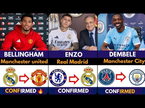 🚨LATEST CONFIRMED TRANSFER NEWS AHEAD OF TRANSFER WINDOW 2026 🔥 Bellingham to United ✅️, Enzo 🔥 Demb