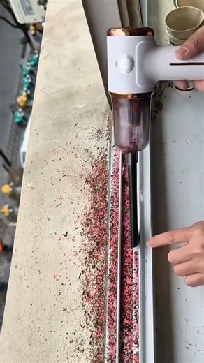 the process of cleaning iron windows using special tools