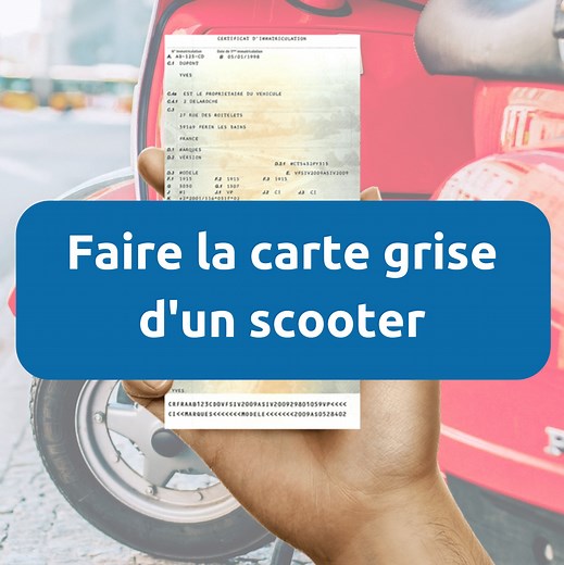 changement propriétaire carte grise scooter 50cc ou cyclomoteur