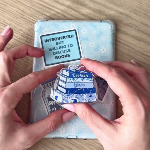 Kindle Girlie Holder | Ergonomic E-reader & Smartphone Grip Accessory / Pop Grip Bookish Gift - Etsy