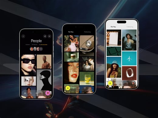 Mobile app for visual notes and design moodboards .