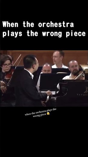 When the orchestra plays the wrong piece