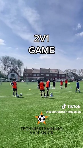 2V1 Soccer Game: Players of TVS Academy in Belgium