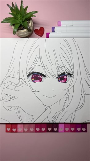 Drawing Ruby Hoshino💖 ||Oshi no Koll #推しの子第3 #oshinoko #ruby #drawing #anime