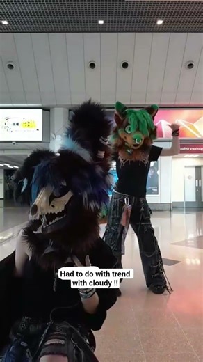 it won't let me tag them ... #furry #dinomask #furries #fursuiters #fursuit #fyp #trend #convention