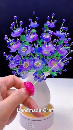 DIY Handmade Beaded Flower Bouquet | Stunning Craft Decoration | #DIYFlower #HandmadeCraft