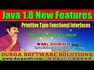 Java 8 New Features || BinaryOperator || By Durga