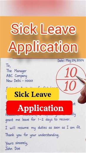 Sick Leave Application | Format, Samples & Writing Guide
