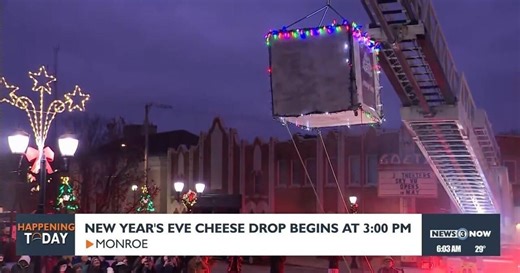 Monroe hosting early New Year's celebration with cheese drop event