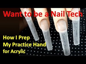 How to Use a Practice Hand for Acrylic Nails | Realistic Nail Practice Hand