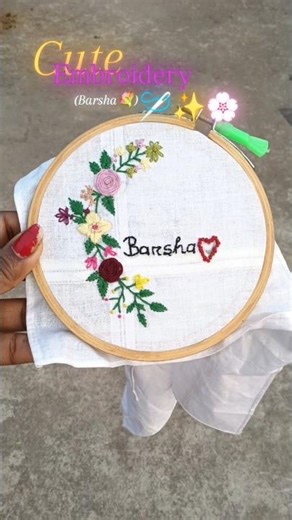 Embroidery🪡✨🍁#shorts#embroidery