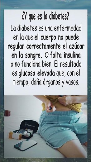 ¿Y qué es realmente la diabetes?