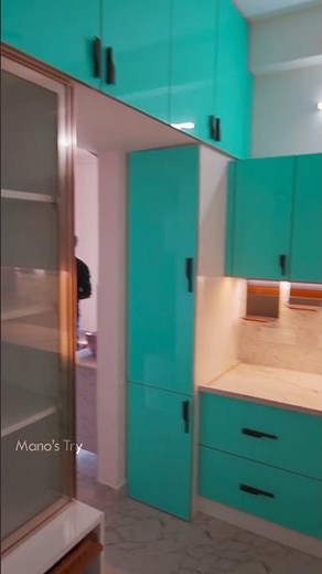 Semi Modular Vs Fully Modular Kitchen Interior Design Ideas Price | Mano's Try Tamil #Shorts