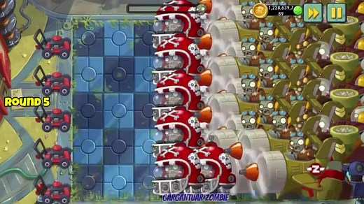 Spike Freeze Pea PowerUp vs Rock in Roll Rolling Ball Airplane Jetpack Zombies #plants vs zombies #pvz2 #pvz #game