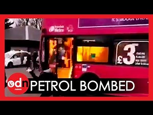Belfast Bus Set On FIRE with Petrol Bomb as Tensions Rise in Northern Ireland