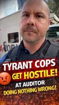 Tyrant Cops Get Hostile With Auditor for Doing Absolutely Nothing Wrong 🚨 #civicchaos #shorts