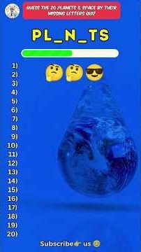 Guess the 20 planets and space by their missing letters 🤔