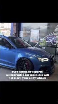 Audi RS3 Wheel Alignment & Tyre Fitting. Number 1 tyre garage for #wheelalignment #tyres #audirs3