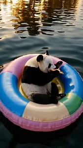 Mentally here all summer: pizza in hand, zero plans, full float mode. 🍕🌊 Don’t call. Don’t text. I’ve officially entered float-and-forget season. #FloatGoals #PandaParadise #SnackAndDrift | Dr Panda Lover