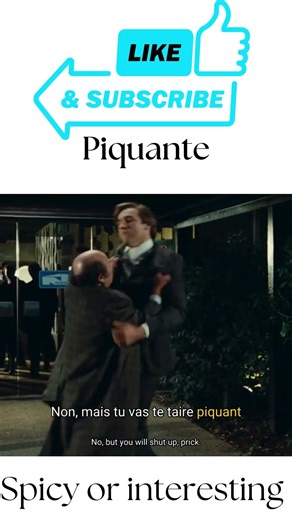 Piquante! #learnfrench #improvefrenchlistening #cinema