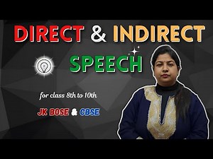 Direct vs Indirect Speech | Grammar Rules & Exercises (8th-10th Grade)