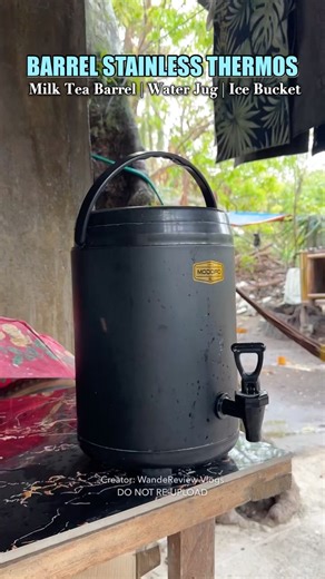 This Milk Tea Bucket Is a Game-Changer! | 8L–12L Stainless Thermos Jug w/ Faucet #ShopeeTagToWin