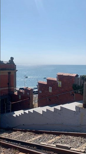 Sunshine at the funicular in Aberystwyth #trains