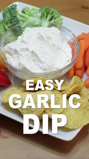 Easy Garlic Dip Recipe with Cream Cheese | KitchenWithMat