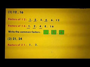 STD. 6 (Maths) - HCF - LCM - Practice Set : 24