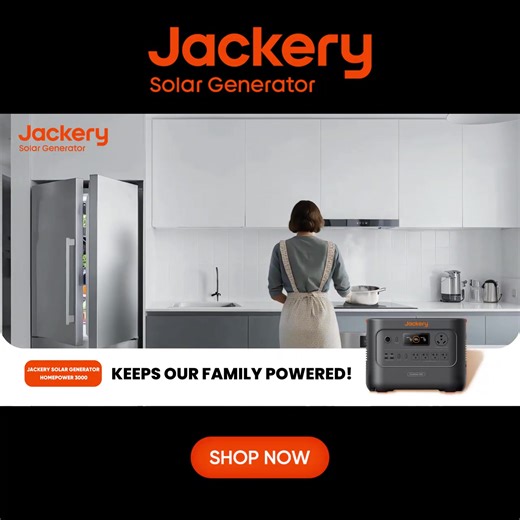 Fridge. Wi-Fi. Lights. Medical devices.Keep what matters most running during any outage with the Jackery Solar Generator HomePower 3000. 📶💡 With less than 20ms UPS switchover, you’ll stay connected and your essentials will stay fresh — no interruptions, no worries. ⚡🔄 | Jackery