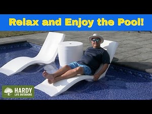 Step2 Vero pool lounger for swimming pool sun shelf, plastic pool chair
