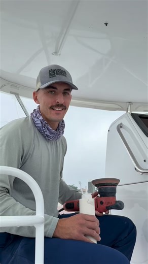 Elevated Boat Services on Instagram: "How to polish and protect isinglass! This gives the customer crystal clear visibility, and protection from ocean spray while out in transit. Protecting with @Revival Marine Care ceramic spray 🛡️ #boatdetailing #tampa #stpetersburg #marinedetail"