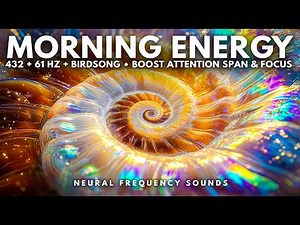 432 + 61 Hz 🌿 Morning Mental Boost with Birdsong • Detox Negativity & Boost Focus | Meditation Music