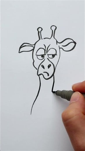 How To Draw A Funny Giraffe