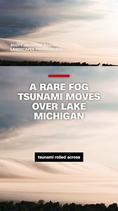 A rare fog phenomenon rolled above Lake Michigan this week, courtesy of stormy weather in the area. CNN's Derek Van Dam explains how these fog "tsunamis" work. | CNN
