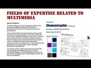 Fields of Expertise Related to Multimedia: System Designers