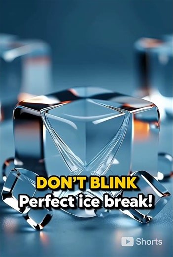 Don’t Blink 👀 Perfect Ice Shatter Satisfaction